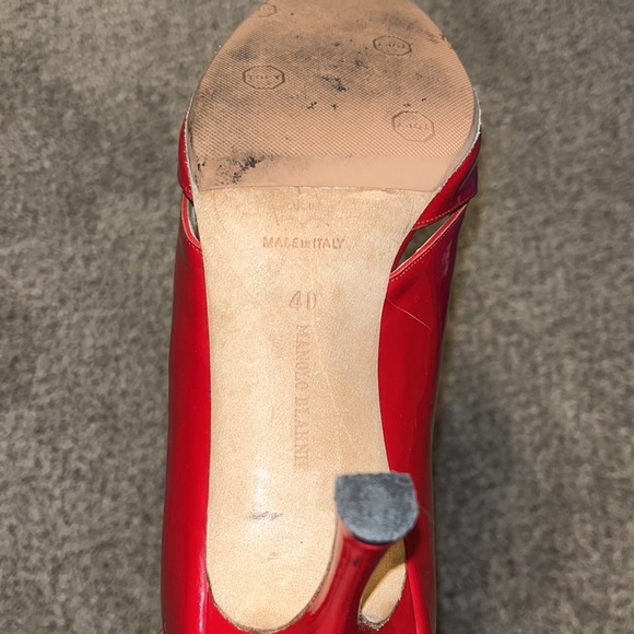 Red Manolo Blahnik Peeptoe Stilletto Heels - AUTHENTIC! - Picture 9 of 9